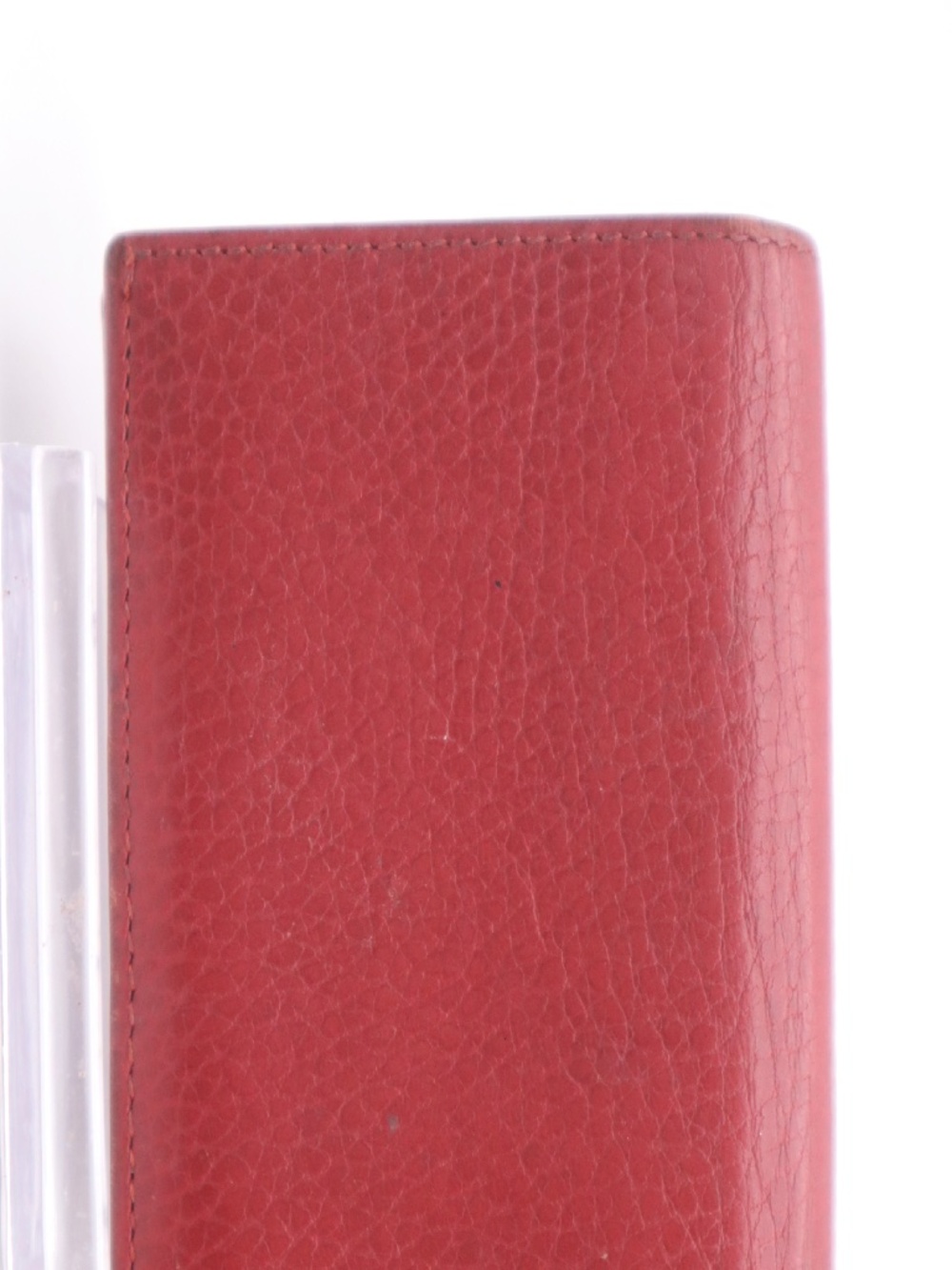 Gucci GG Marmont Red Leather Compact Wallet - Picture 2 of 8